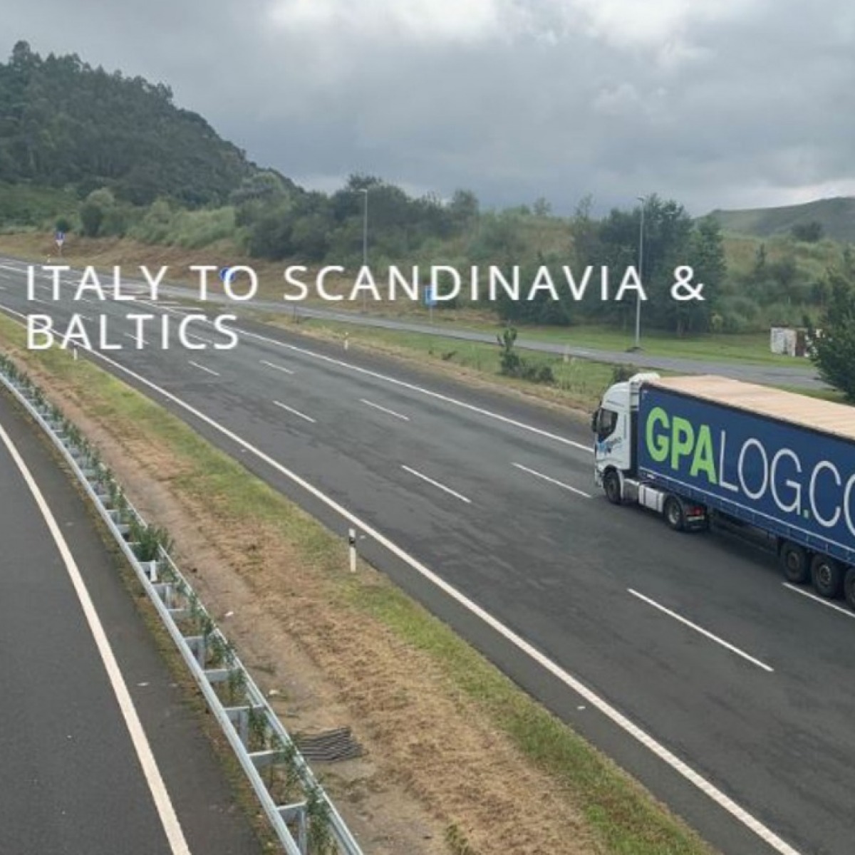 Multimodal transport service to and from Italy.